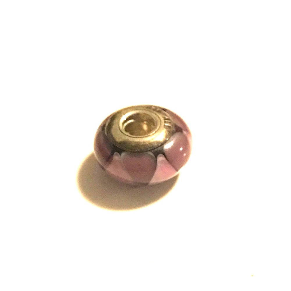 Pandora captivating purple murando glass charm